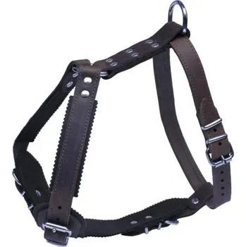 Postroj pro psa Bafpet Jago kožený postroj hnědý vel. 3 + Doprava zdarma