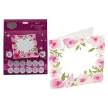 Set školních potřeb Diamentowa mozika Ramka kwiatowa 18x18cm