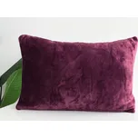 XPOSE® Mikroplyšový povlak na polštář - borůvkový 40x60 cm, Mikroplyš + Prodloužená možnost vrácení zboží do 50 dnů