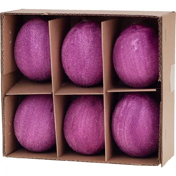 Velikonoční dekorace 208JF-3020 DEKORATIVNÍ VAJÍČKA 6 KS skořápky Velikonoce