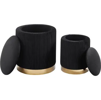 Taburet Nábytek PEGAS s.r.o. Taburety sada 2 ks. černé P4-FXJG