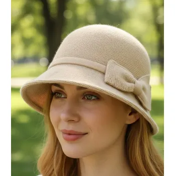 Klobouk Agrafka klobouk bucket béžový, velikost 57