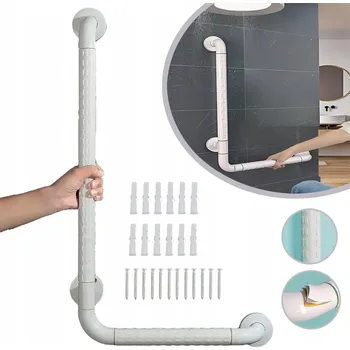 Madlo do koupelny MADLA PRO SENIORY, DRŽÁK DO SPRCHY, SPRCHOVÁ TYČ VE TVARU PÍSMENE L