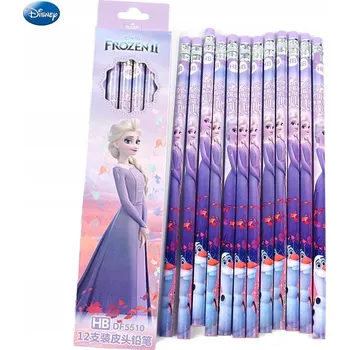 Grafitová tužka Tužka s gumou Ledové Království na kreslení FROZEN školní pro holky HB