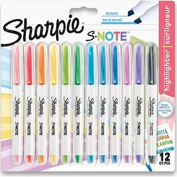 Popisovač Sharpie S-Note - 12 barev