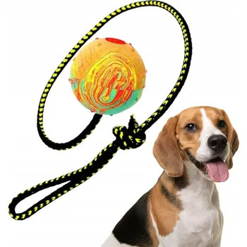 Hračka pro psa Dingo Míček pro psy Dingo Fetch Míček se šňůrkou 60 cm