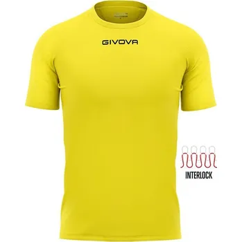 Pánská móda GIVOVA Sportovní tričko Givova Capo XS MODRÁ|ŽLUTÁ