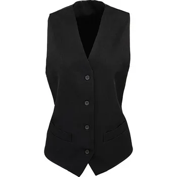 Dámská vesta Premier Workwear Dámská polyesterová vesta a s podšívkou Barva: Black (ca. Pantone Black C), Velikost: XS G_PW623