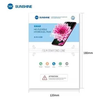 SUNSHINE SS-057A HD PVC Pružná Hydrogelová Folie pro Telefony Pack 50 kusů