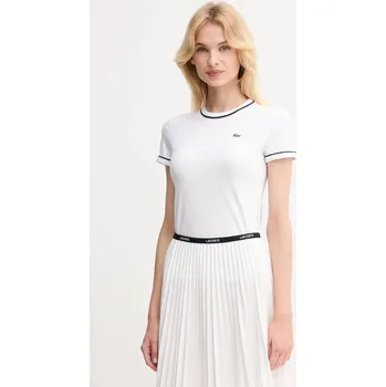 Dámské tričko Tričko Lacoste dámské, bílá barva, TF5289 00X, vel. 38