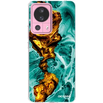 Pouzdro na mobilní telefon Picasee silikonový průhledný obal pro Xiaomi 13 Lite - Goldsky