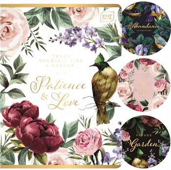 Sešit Sešit A5 / 60 Čtvereček metalický Savage Garden Flowers Interdruk