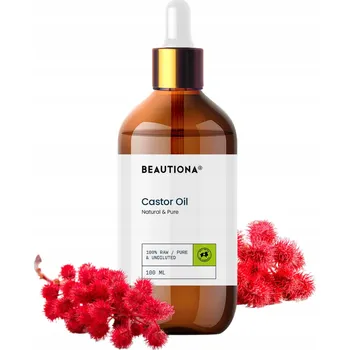 Pleťový olej Přírodní ricinový olej s pipetou na pleť, vlasy a nehty 100 ml