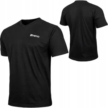 Pánské tričko TRIČKO PÁNSKÉ HEYO BAVLNĚNÉ TRIČKO CASUAL VÝSTŘIH V-NECK SEREK S