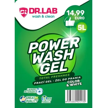 Prací gel Dr.lab wash & clean power wash prací gel 5l
