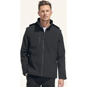 Pánská softshellová bunda SOL´S Softshellová bunda 3v1 Falcon Barva: Modrá, Velikost: 3XL G_L03995