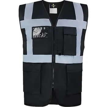 Korntex CO2 Neutrální multifunkční výkonná bezpečnostní vesta a Hamburk Barva: black, Velikost: 3XL G_KX810