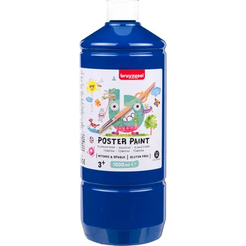 Vodová barva Kvašová tempera bruynzeel - 1000 ml - tmavá modrá