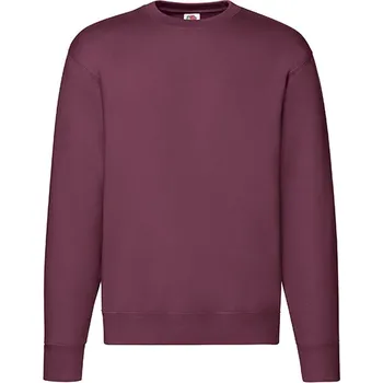 Pánské tričko Fruit of the Loom Premium Set-In-Sweat Barva: burgundy, Velikost: S G_F324N