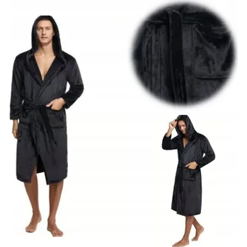 Dámský župan Pánské pyžamo s s kapucí, flanelový župan s s kapucí pro páry