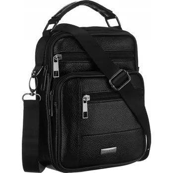 Kabelka Rovicky kabelka kabelka přes rameno z pravé kůže černá