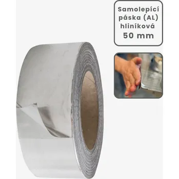 Šroub gutta AL páska samolepící plná šíře 50 mm Velikost: Celá AL páska 50m