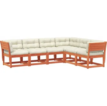 Zahradní nábytek z dřeva VidaXL, hnědý, 6 ks