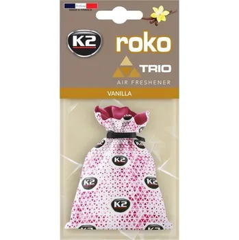 Vůně do auta Osvěžovač vzduchu K2 Roko Trio vanilka 25 g