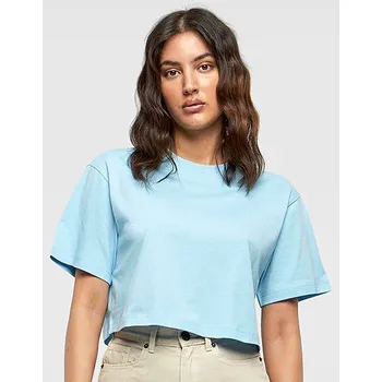 Build Your Brand Dámské krátké oversized triko Barva: Písková, Velikost: XL G_BY264