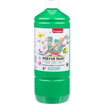 Vodová barva Kvašová tempera bruynzeel - 1000 ml - světlá zelená