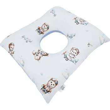 Kojící polštář EKO Polštář poporodní Pilot Bear 40x40cm