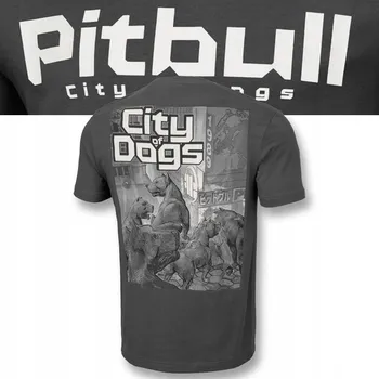 Pánské tričko Tričko pánské tričko TSHIRT s krátkým rukávem PIT BULL CITY OF DOGS 3XL