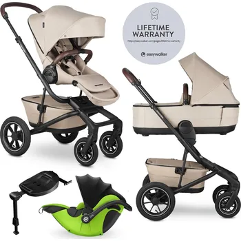 Kočárek EASYWALKER Kočárek kombinovaný Jimmey Explore Pearl Taupe AIR + KIDDY Evoluna i-size 2 + Základna