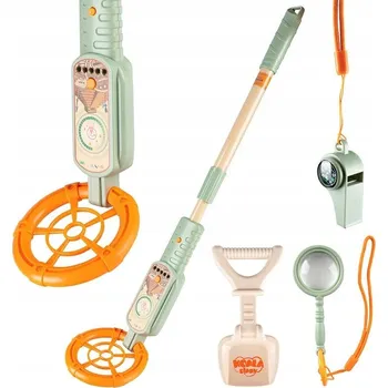 kreativní sada DETEKTOR KOVU PRO DĚTI SADA OBJEVITELŮ Kompas Lopatka Píšťalka Lupa