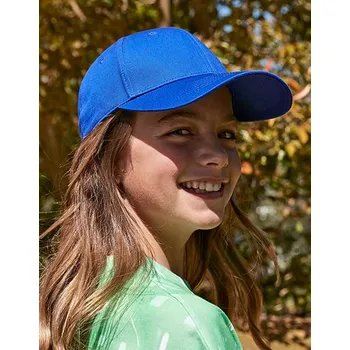 Módní doplněk Beechfield Kšiltovka EarthAware® Junior Classic z organické bavlny se 6 panely Barva: Modrá, Velikost: One Size G_CB821B