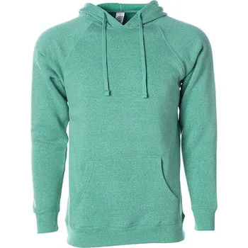Pánská móda Independent Unisex svetr s kapucí ze speciální směsi raglánu střední váhy Barva: Sea Green, Velikost: XL G_NP305