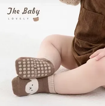 Dámské ponožky Protiskluzové ponožky - HNĚDÉ - PEJSEK (12-36 m) M (Značka: ROYGCBP)