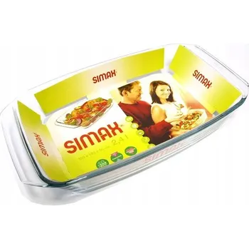 Žáruvzdorná obdélníková mísa Simax 2,4 l na pečení oběda, zeleniny