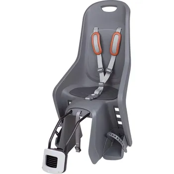 cyklosedačka POLISPORT Dětská sedačka na rám kola Bubbly KAŠTANOVÁ|ŠEDÁ