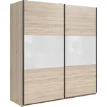 TETRIX šatní skříň SZF/183, dub sonoma/bílý lesk