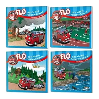 První čtění Flo Minibuch-Set 2 - Flo, das kleine Feuerwehrauto