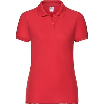 Dámské tričko Fruit of the Loom Dámské Polo 65/35 Barva: red, Velikost: S G_F517
