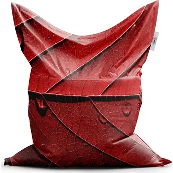 Sedací pytel Sablio Sedací vak Classic Červený list - 150x100 cm