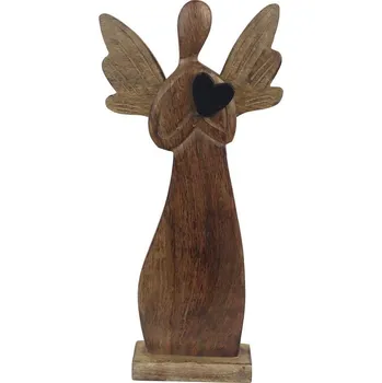 Vánoční dekorace Anděl mango srdce O0331/2