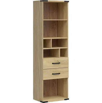 regál Regál Lara - Black Red White - BRW Jesion Belarus 60x197.5 cm