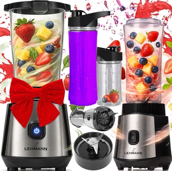 STOJANOVÝ MIXÉR LEHMANN SMOOFIT 1200W 10V1 SE 2 LAHVEMI A TRITANEM