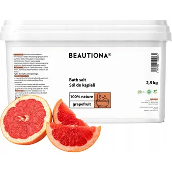SŮL DO KOUPELE GRAPEFRUIT RELAXAČNÍ BYLINNÁ HYDRATAČNÍ EPSOM 2,5 KG