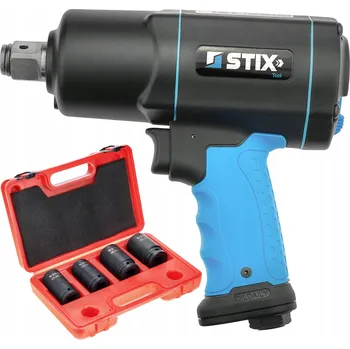 Pneumatický rázový utahovák 2200 Nm STIX STT-22 + Rázové hlavice 24 až 33 mm