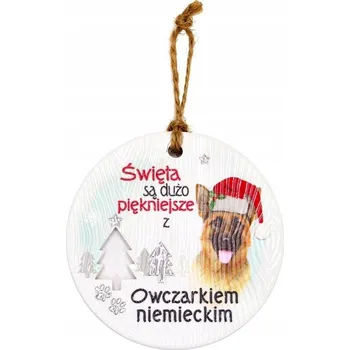 Přívěsek Keramický přívěsek CEZ-016 BN (Německý ovčák)