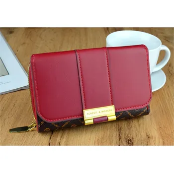 Dámská peněženka dvojitá Červená Stylový organizér